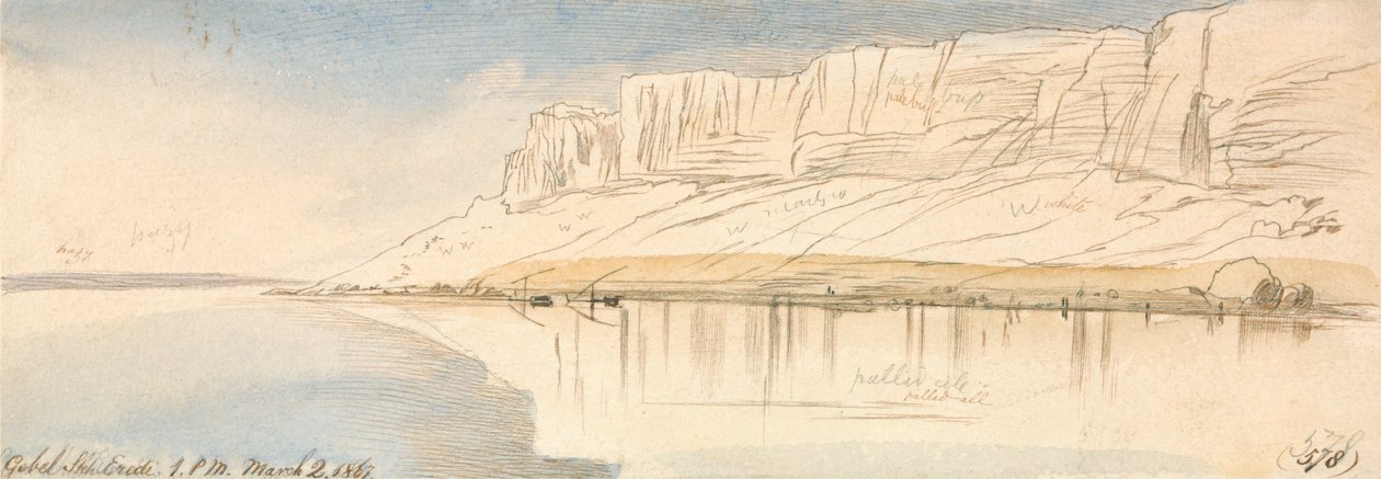 Gebel Sheikh Eredi by Edward Lear