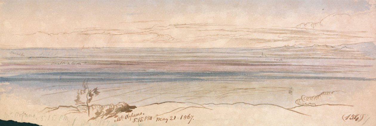 Mt. Orfano by Edward Lear