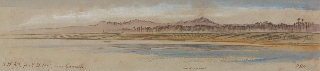Near Gamille by Edward Lear