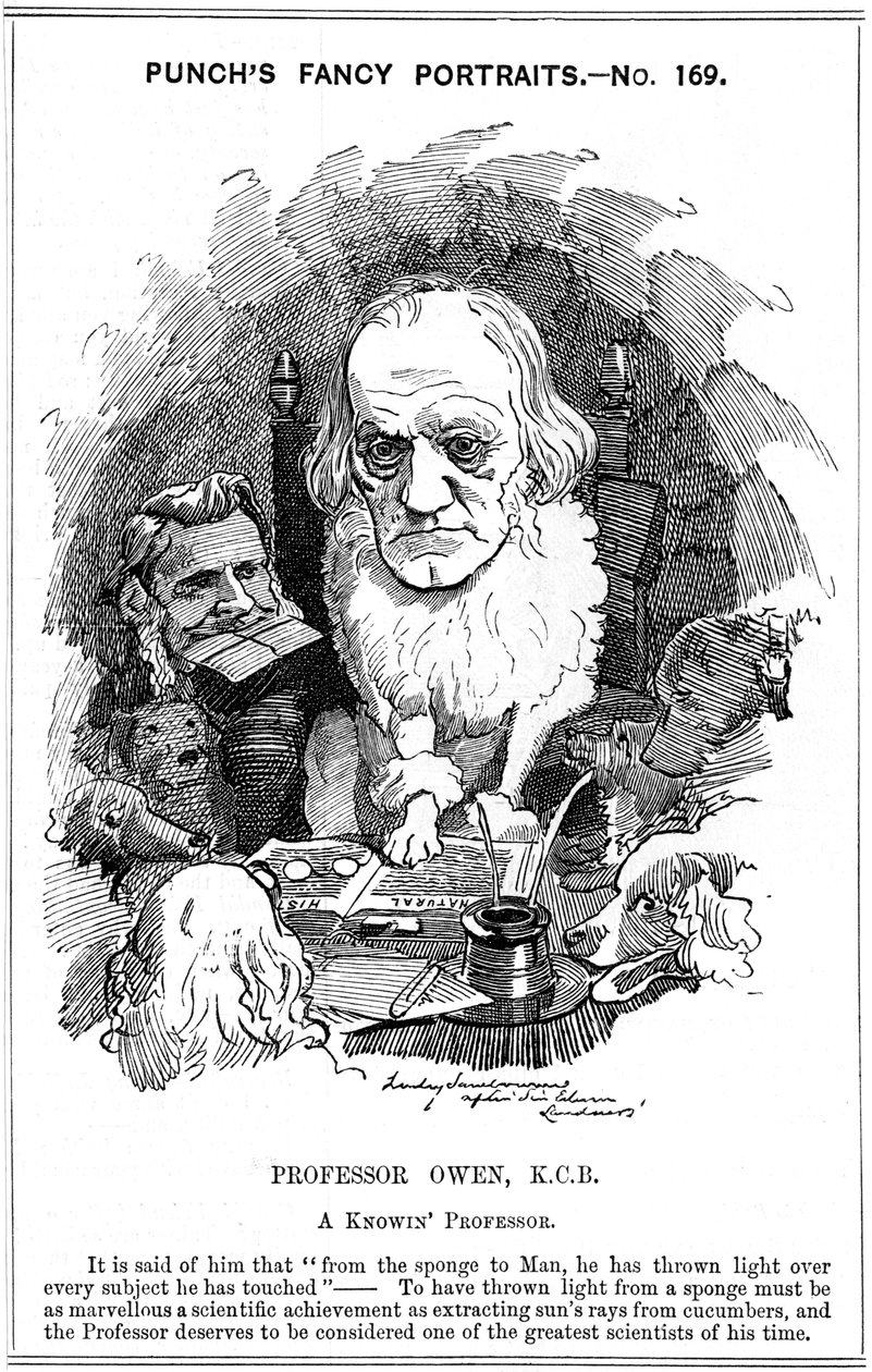 Richard Owen, English Zoologist by Edward Linley Sambourne