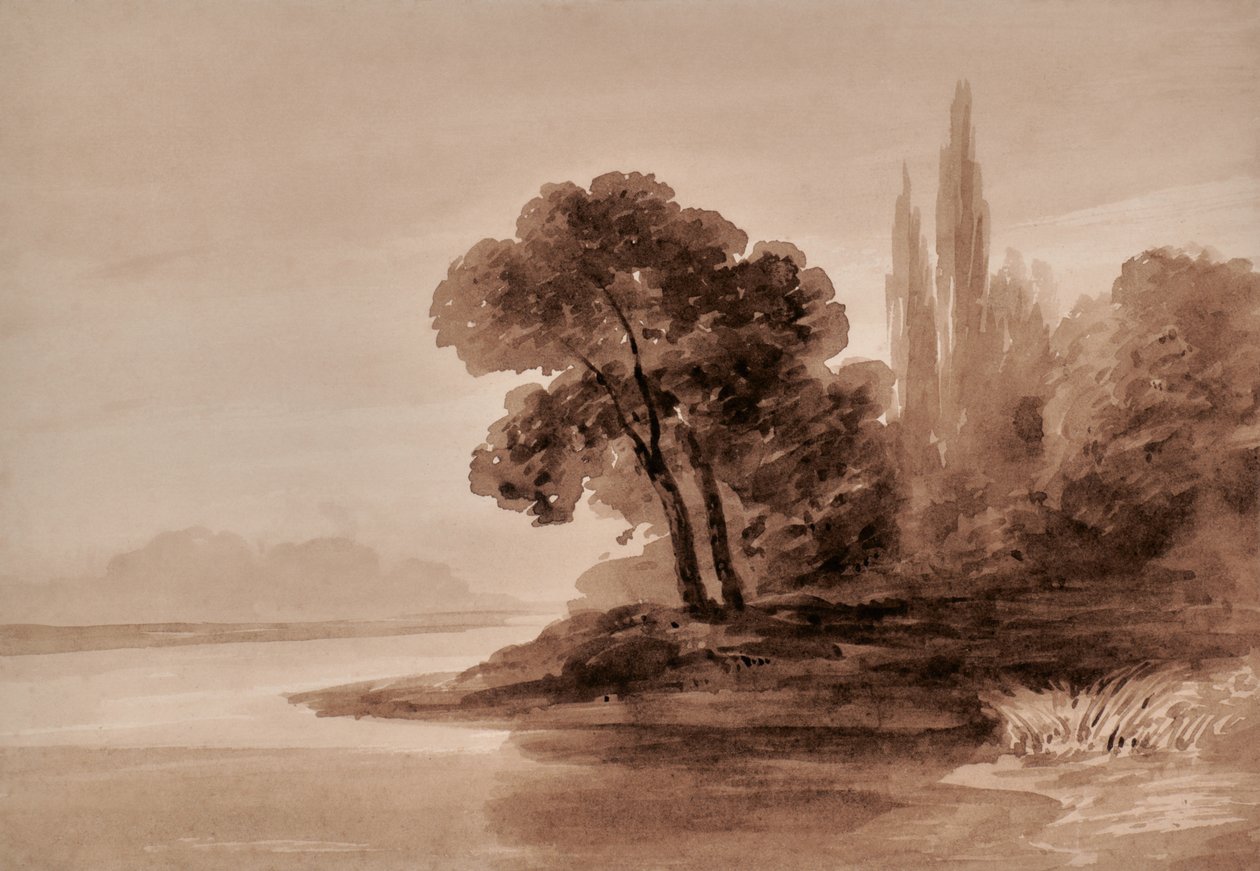 Landscape with Trees by Edward Pretty