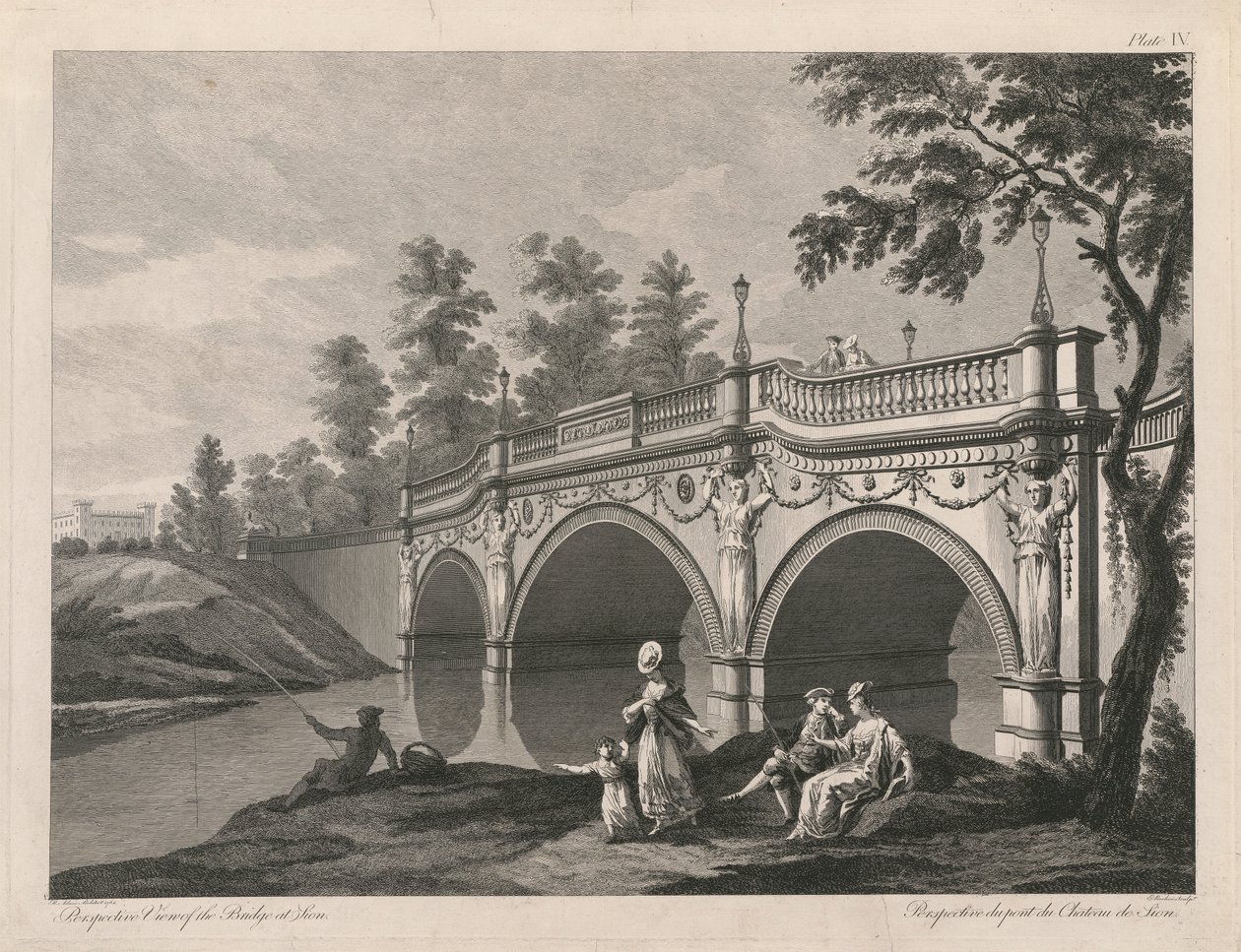 Perspective View of the Bridge at Sion by Edward Rooker