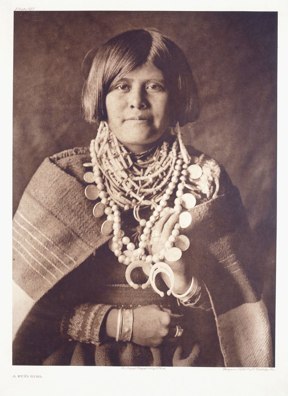 A Zuni Girl by Edward Sheriff Curtis