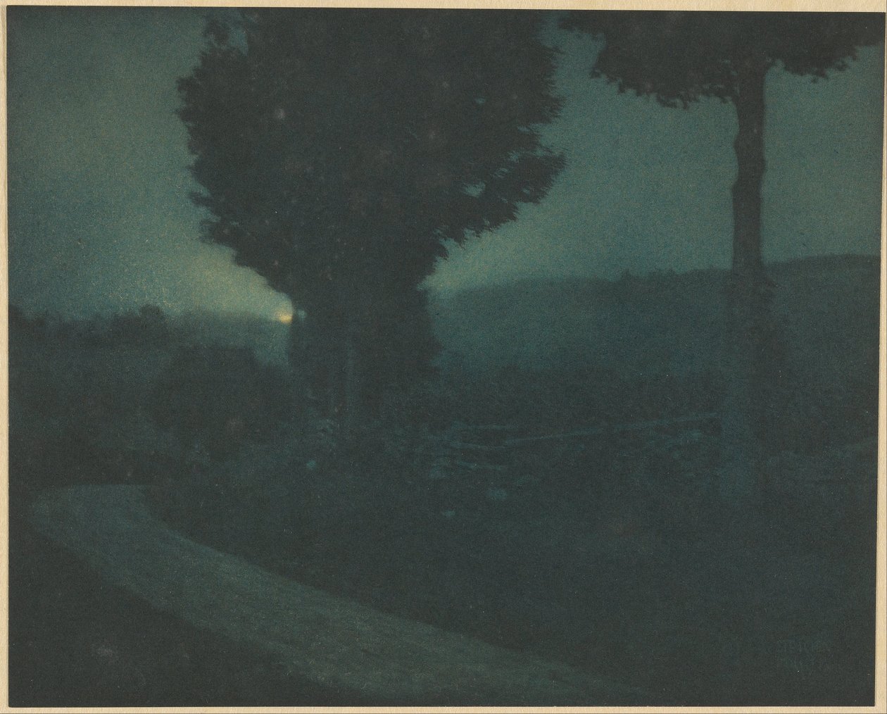 Road into the Valley - Moonrise by Edward Steichen