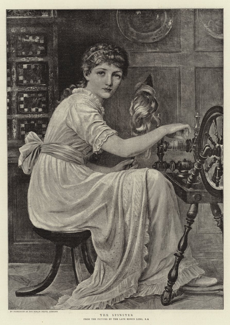 The Spinster by Edwin Longsden Long