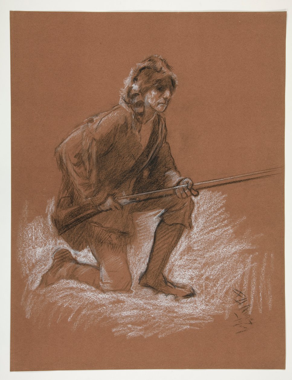 Figure Study by Edwin Austin Abbey