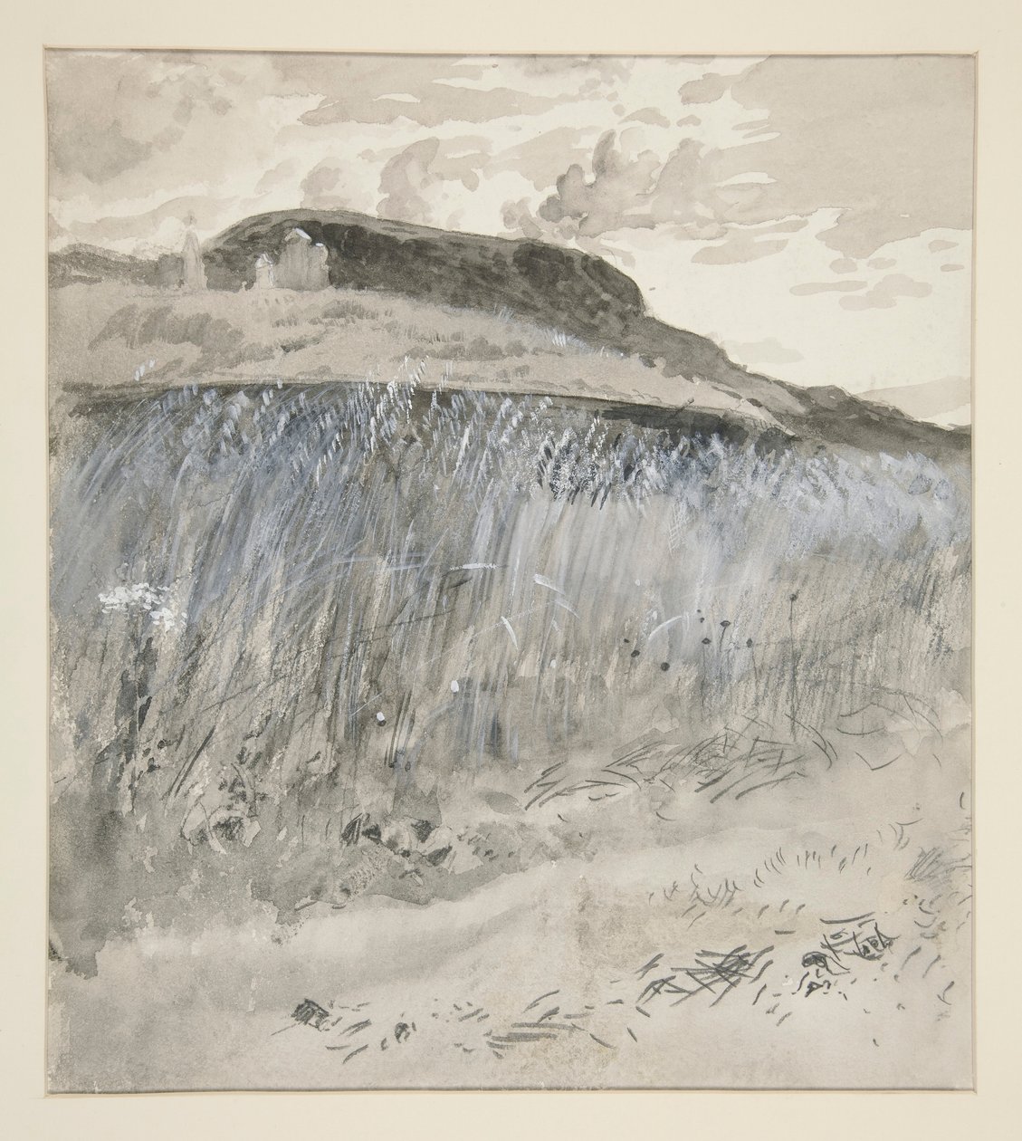 Landscape - Fields by Edwin Austin Abbey