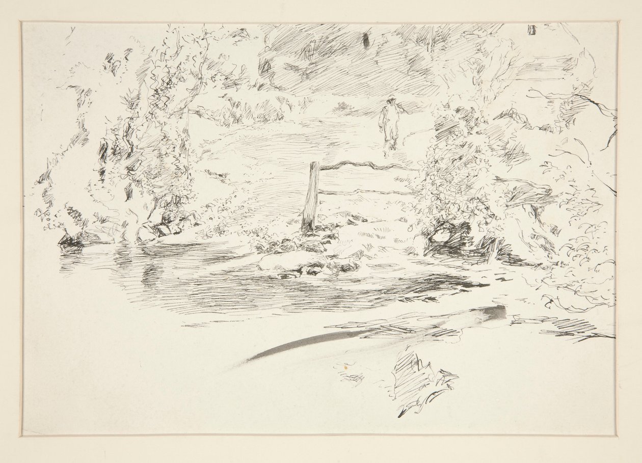Landscape with Figure by Edwin Austin Abbey