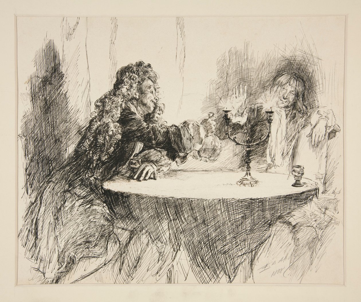 Sketch for The Noble Patron by Edwin Austin Abbey
