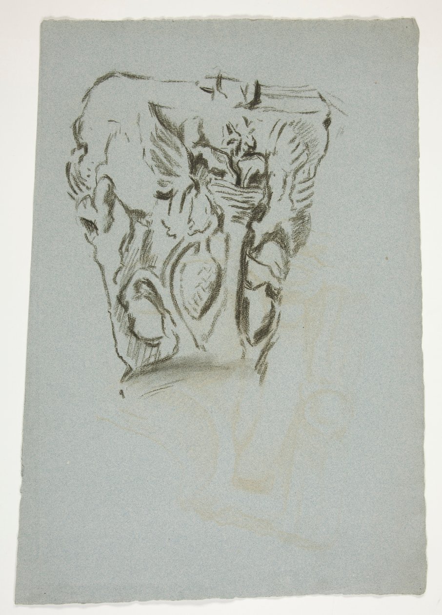 Sketch of a Capital by Edwin Austin Abbey