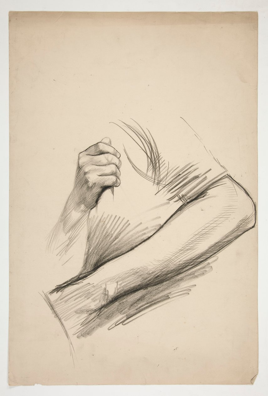 Sketch of an Upper Torso by Edwin Austin Abbey