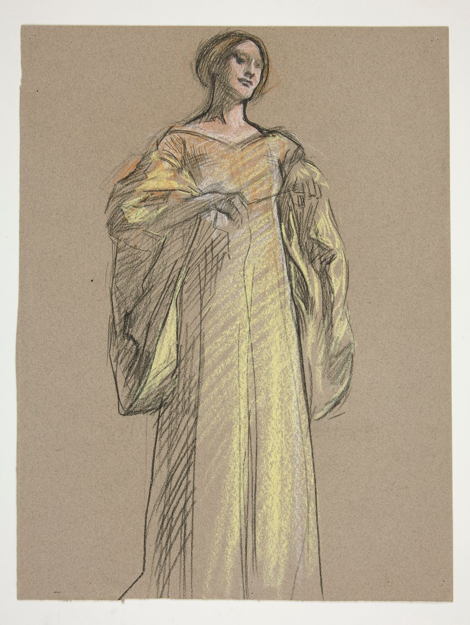 Study for Fiametta by Edwin Austin Abbey