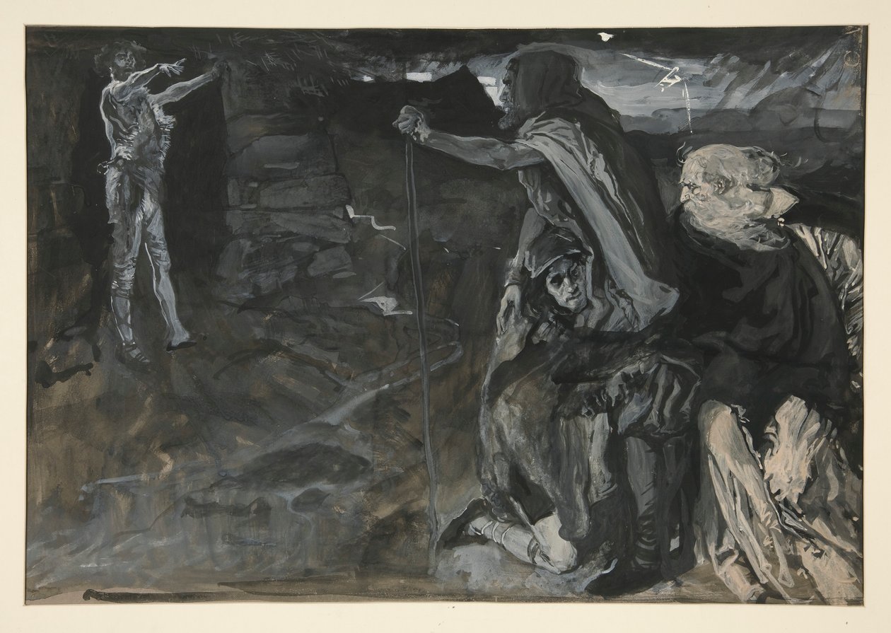 Study for King Lear by Edwin Austin Abbey