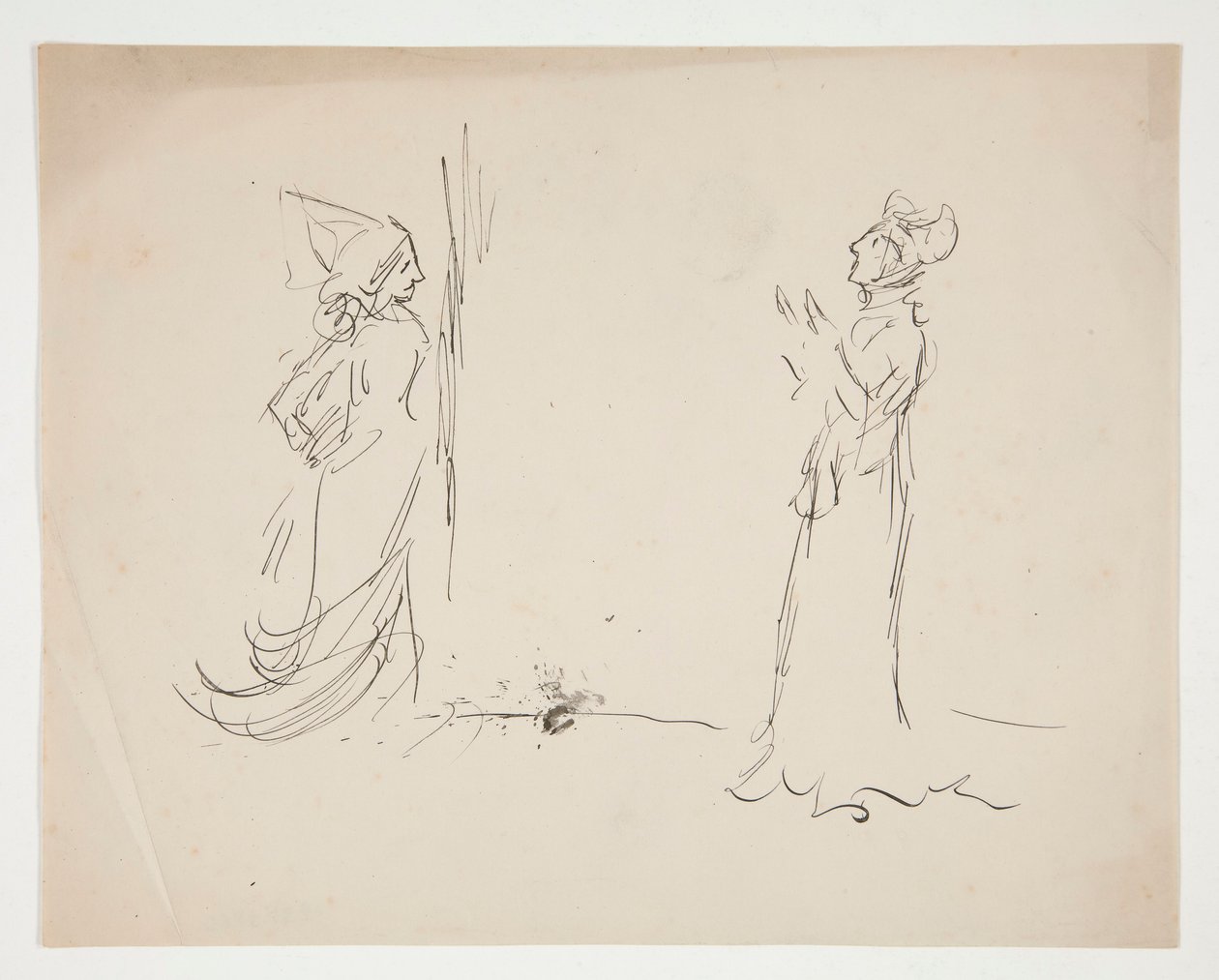 Study of Two Figures, from Love by Edwin Austin Abbey