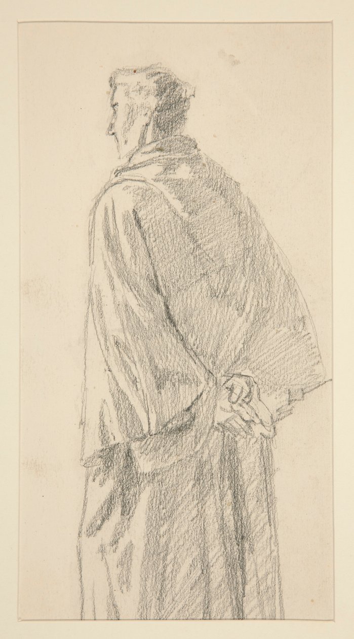 Study of a Man in Robe by Edwin Austin Abbey