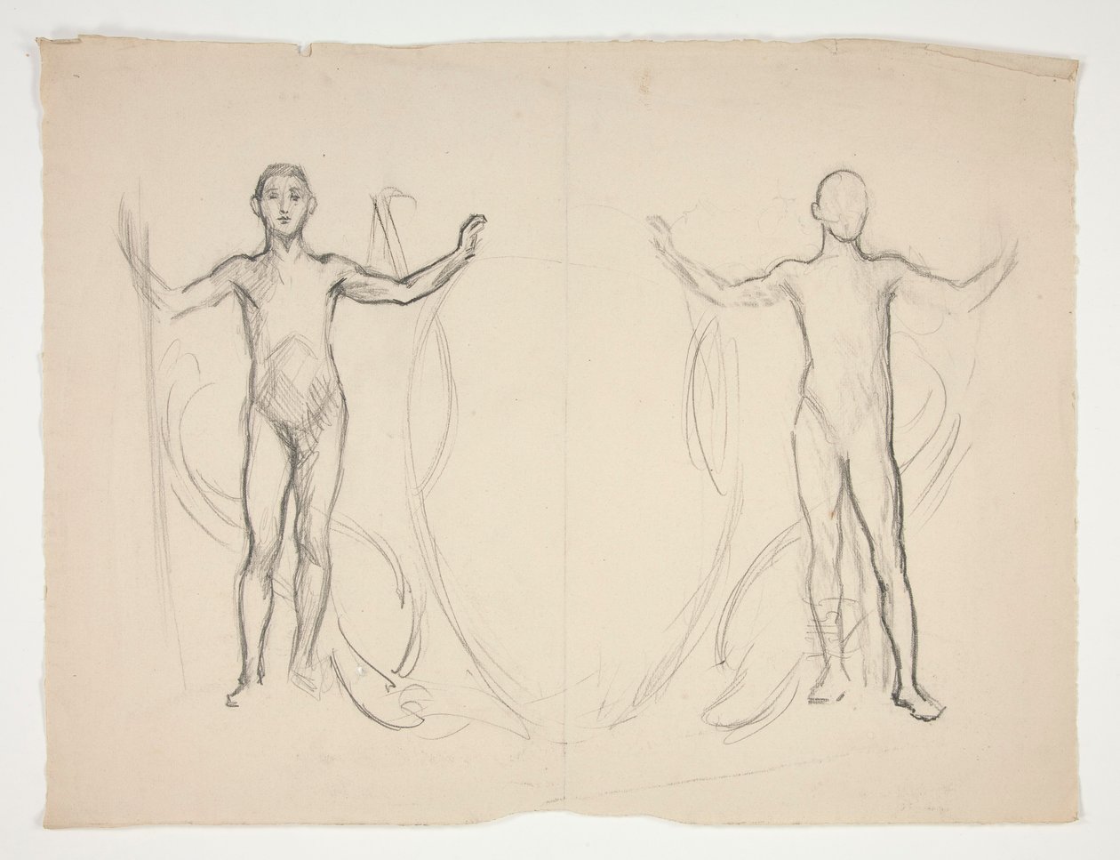 Study of Two Flamebearers by Edwin Austin Abbey