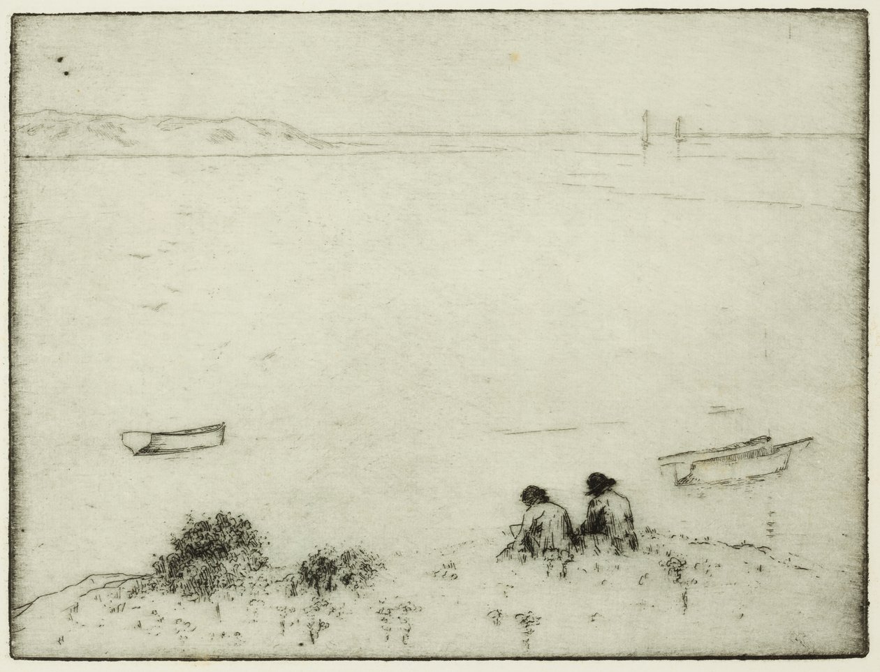 Sketching by the Sea by Edwin Butler Bayliss