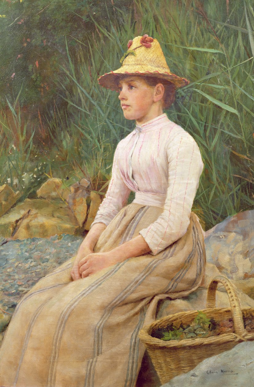 Seated Lady by Edwin Harris