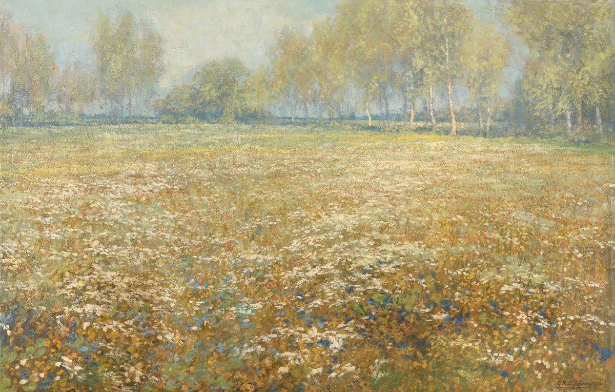 Meadow in Bloom by Egbert Rubertus Derk Schaap