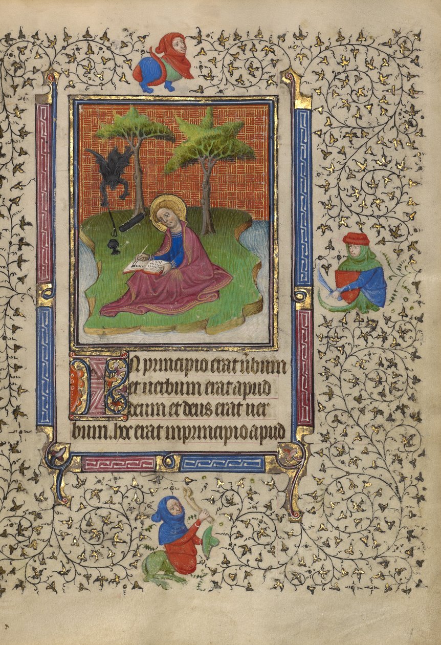 Saint John on Patmos by Egerton Master