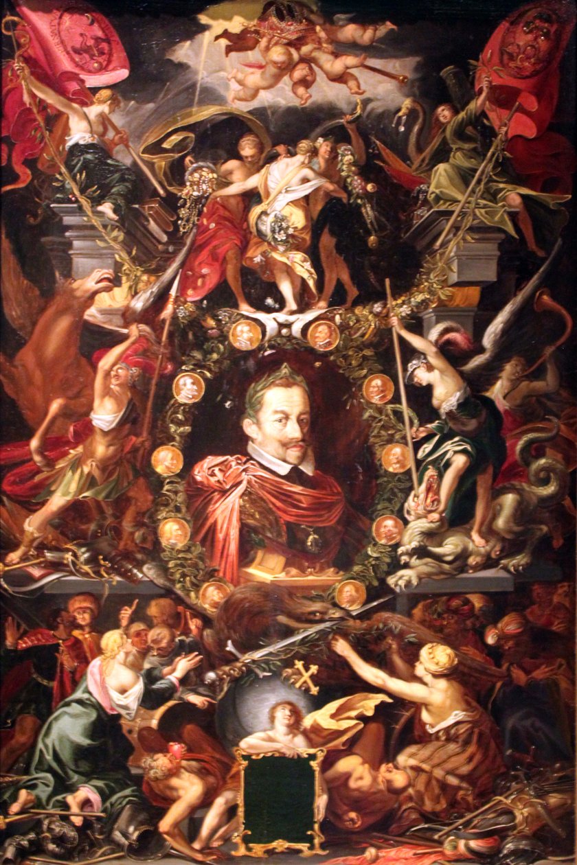 Allegory of the Reign of Emperor Matthias (1557-1619) by Aegidius Sadeler or Saedeler