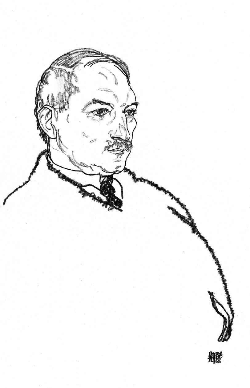 August Lederer by Egon Schiele