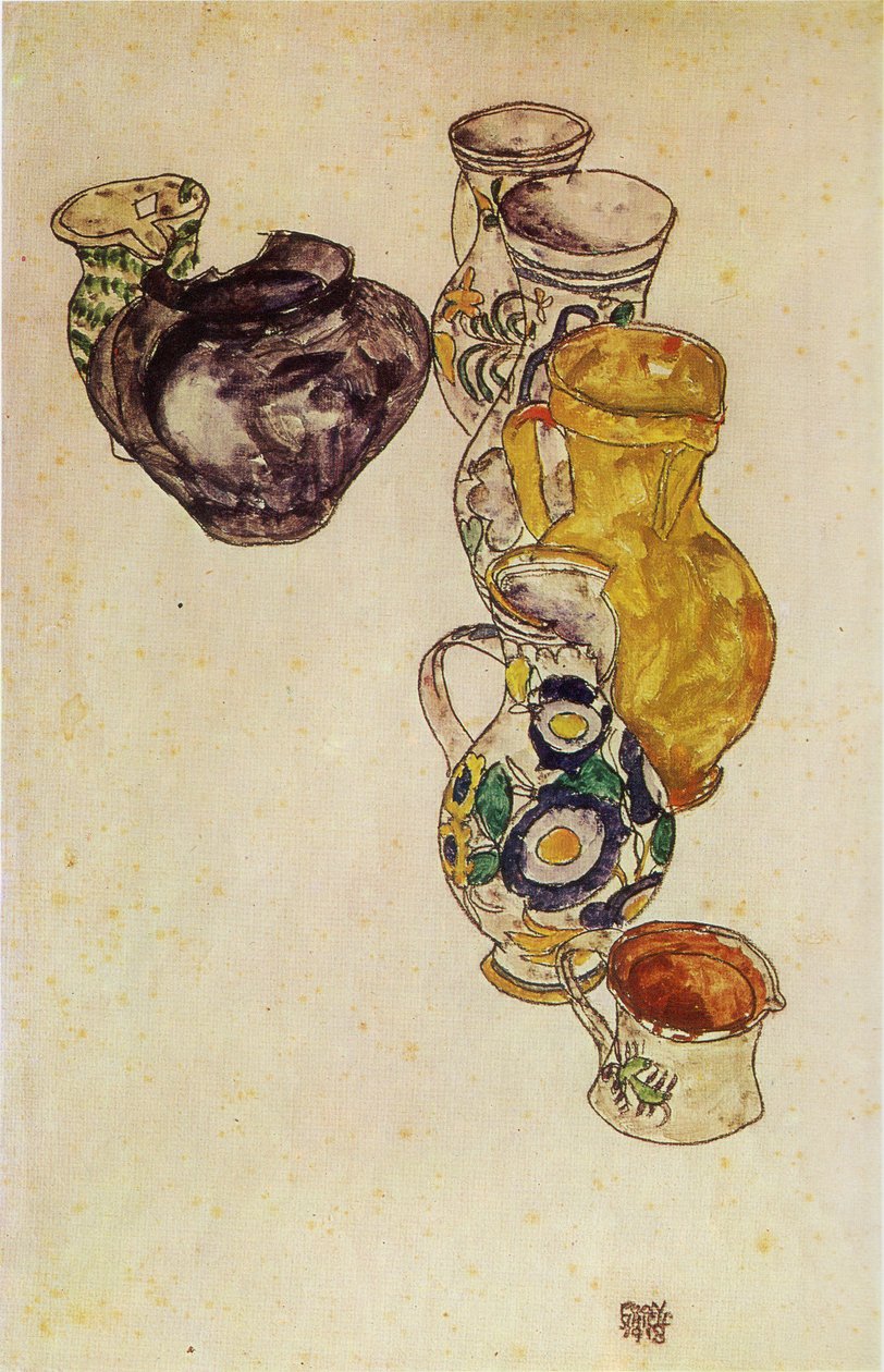 Peasants Jugs by Egon Schiele