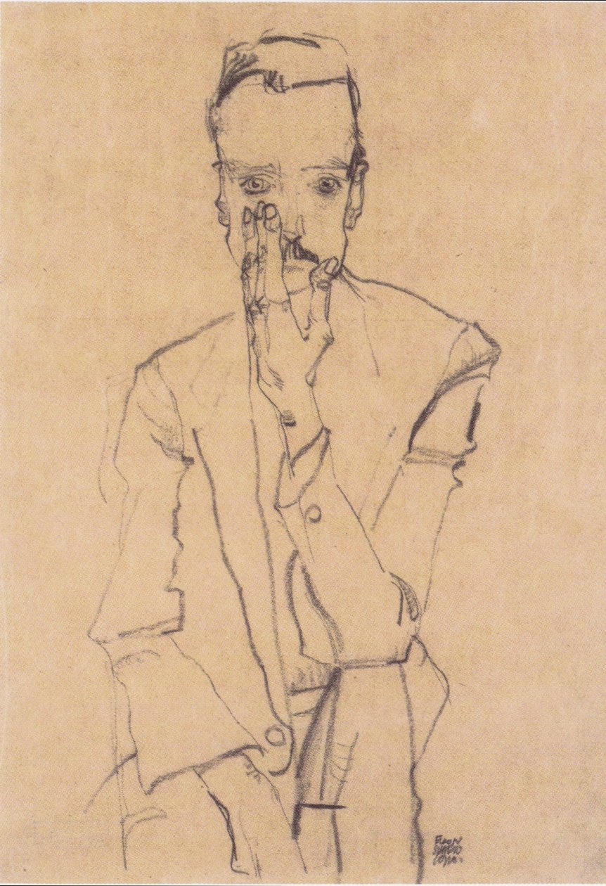Portrait of Eduard Kosmack by Egon Schiele