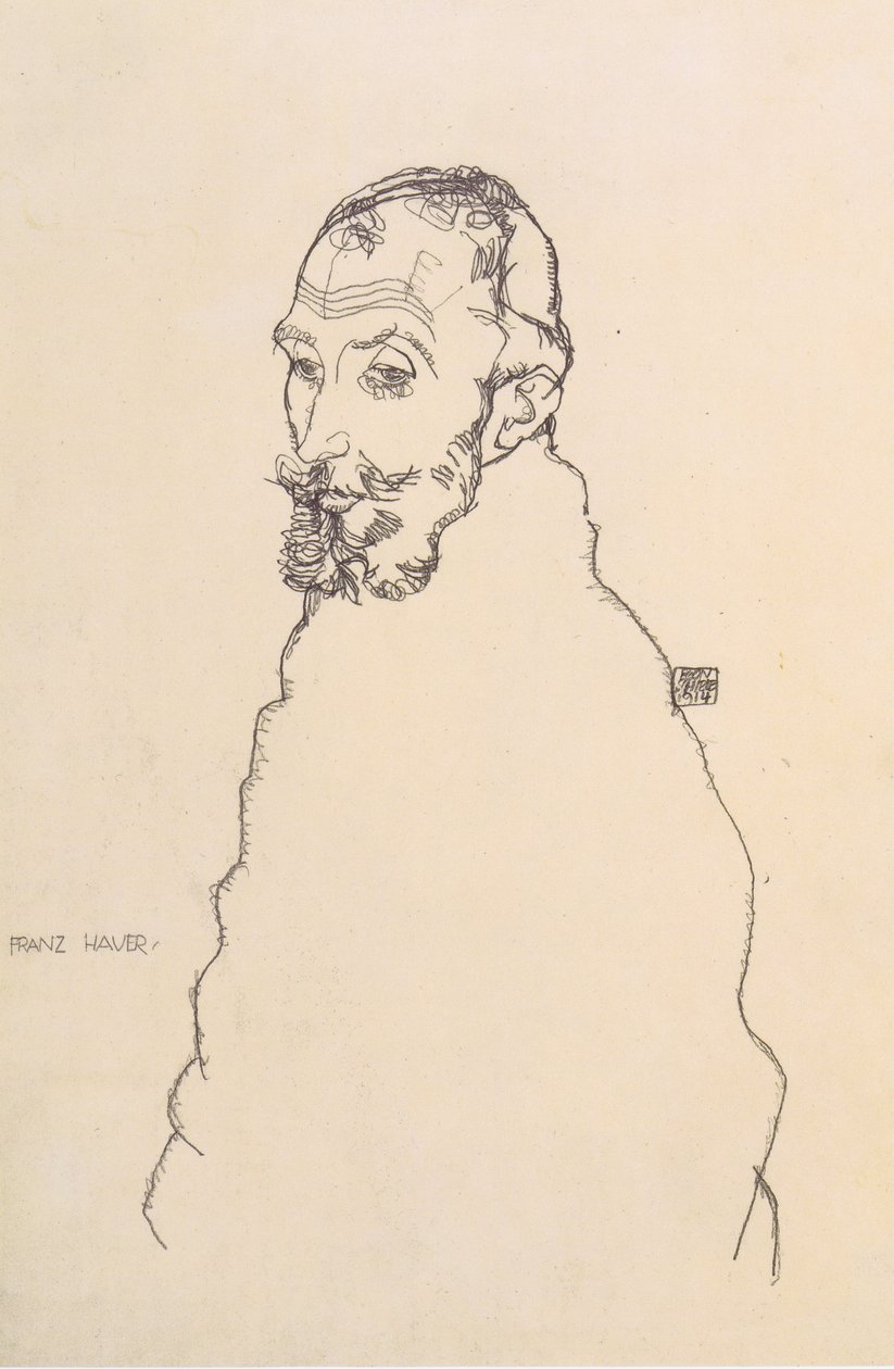 Portrait of Franz Hauer by Egon Schiele