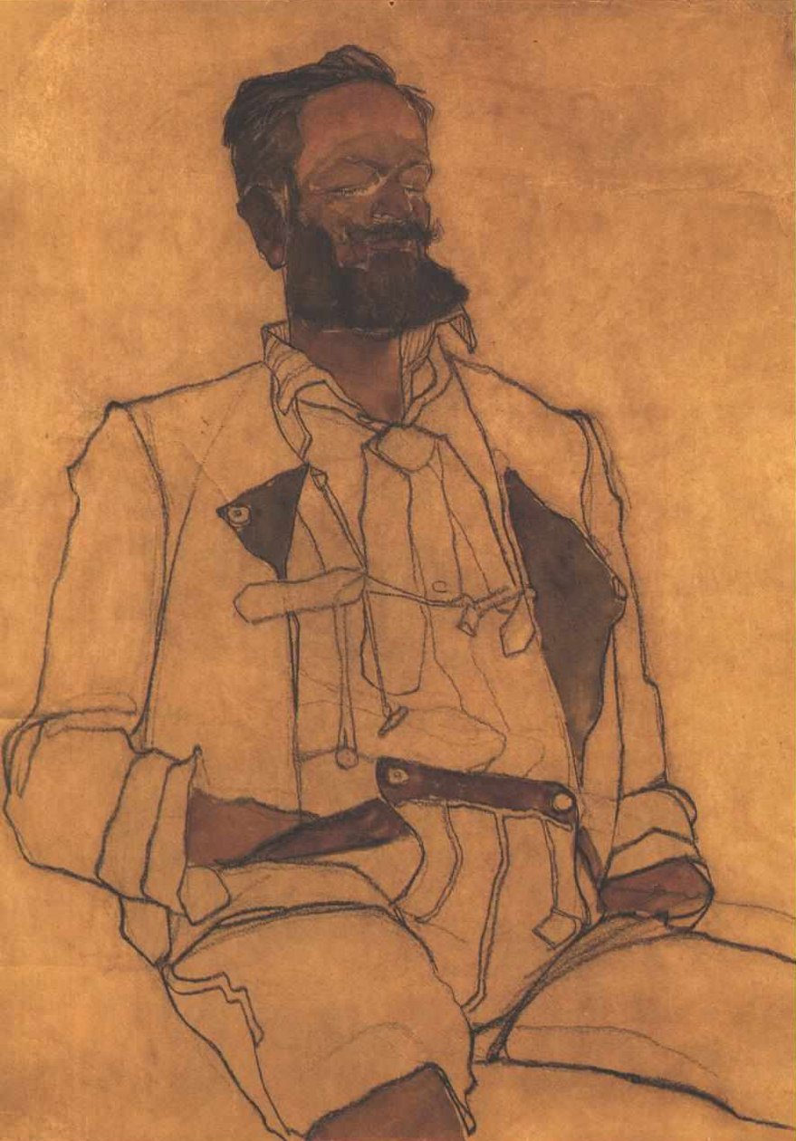 Portrait of a Gentleman by Egon Schiele