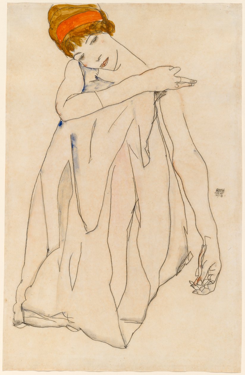 Dancer (Die Tänzerin), 1913 by Egon Schiele