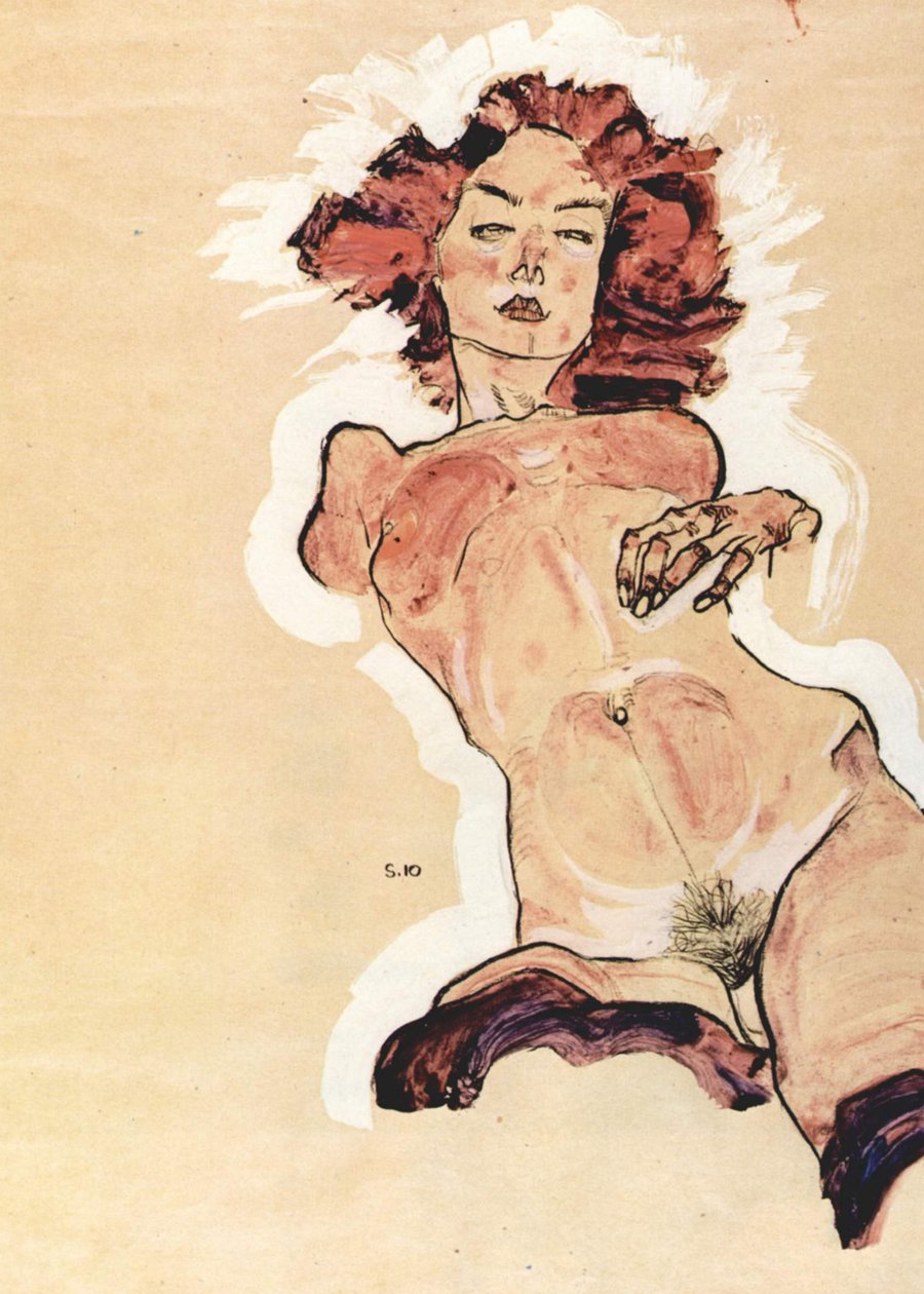 Female Nude by Egon Schiele