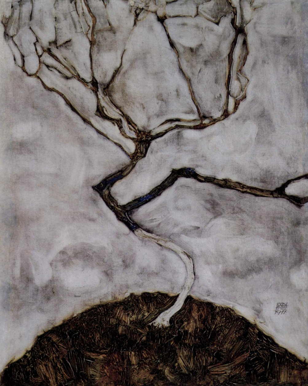 Small Tree in Late Autumn by Egon Schiele
