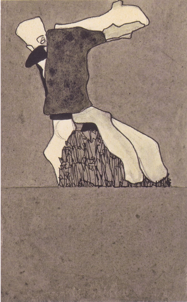 Composition with Two Figures by Egon Schiele