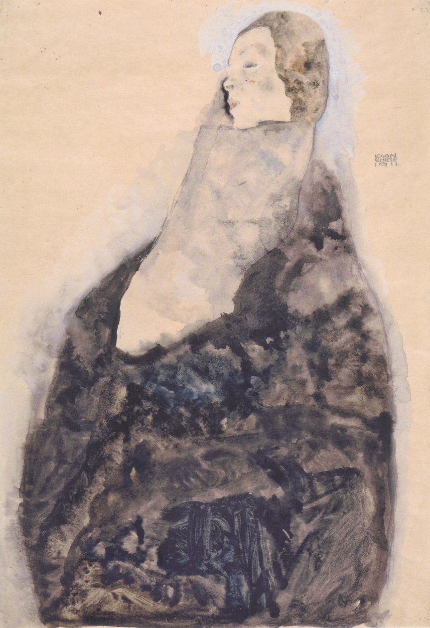 Sleeping by Egon Schiele