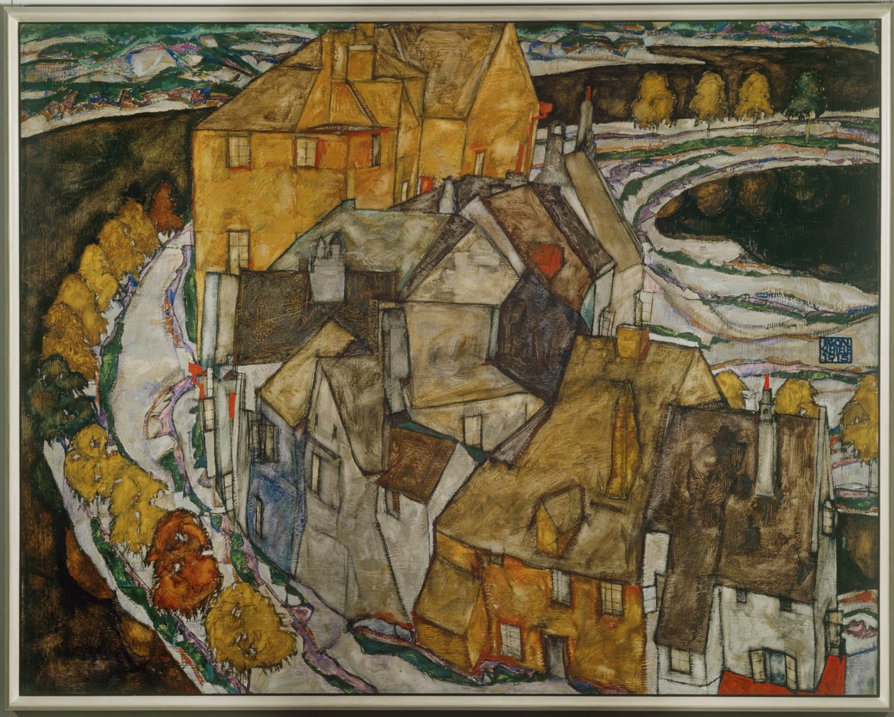The Arch of Houses II by Egon Schiele