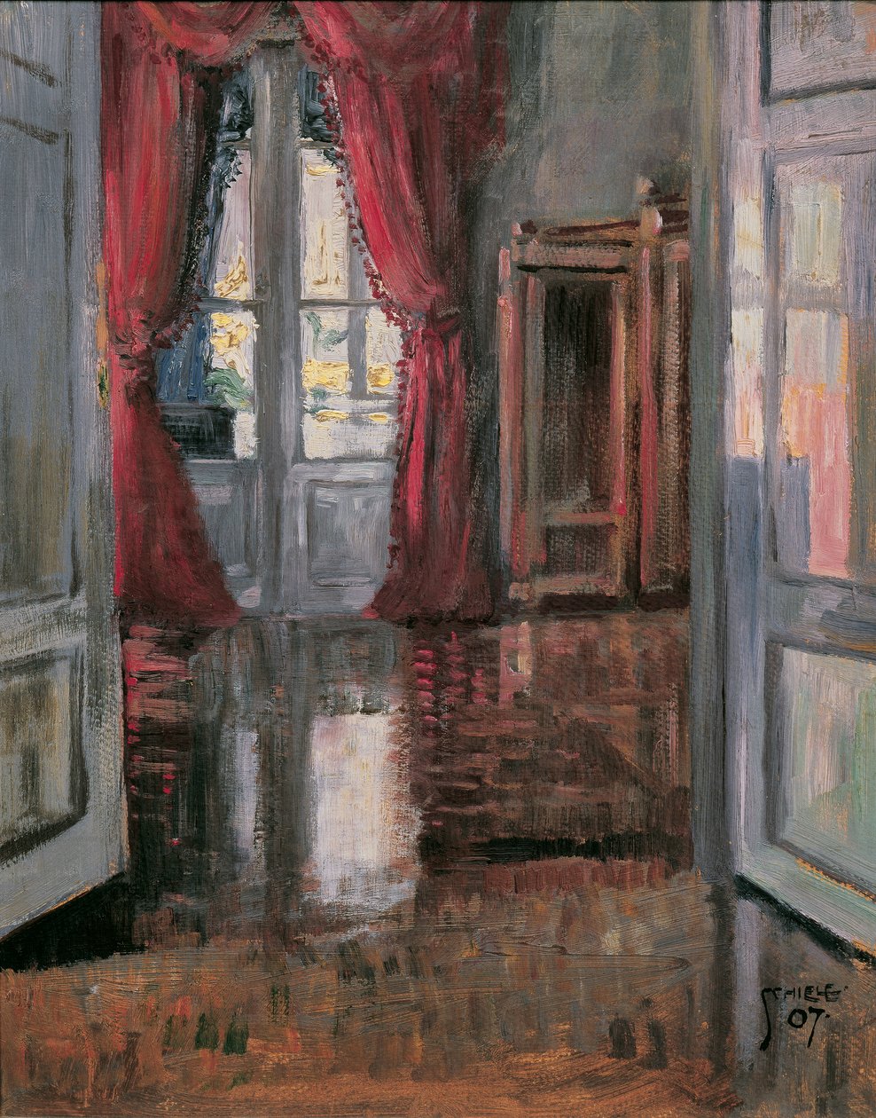 Interior by Egon Schiele