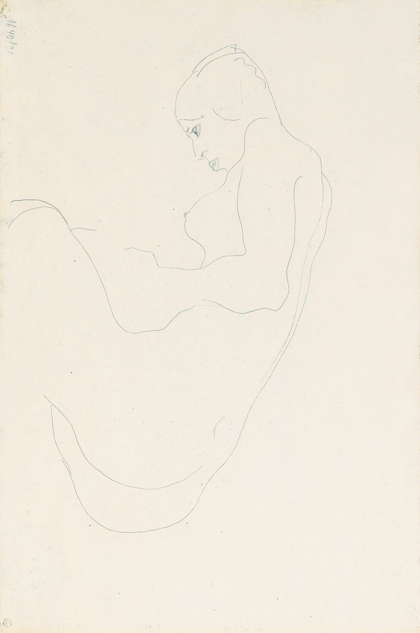Seated Nude by Egon Schiele