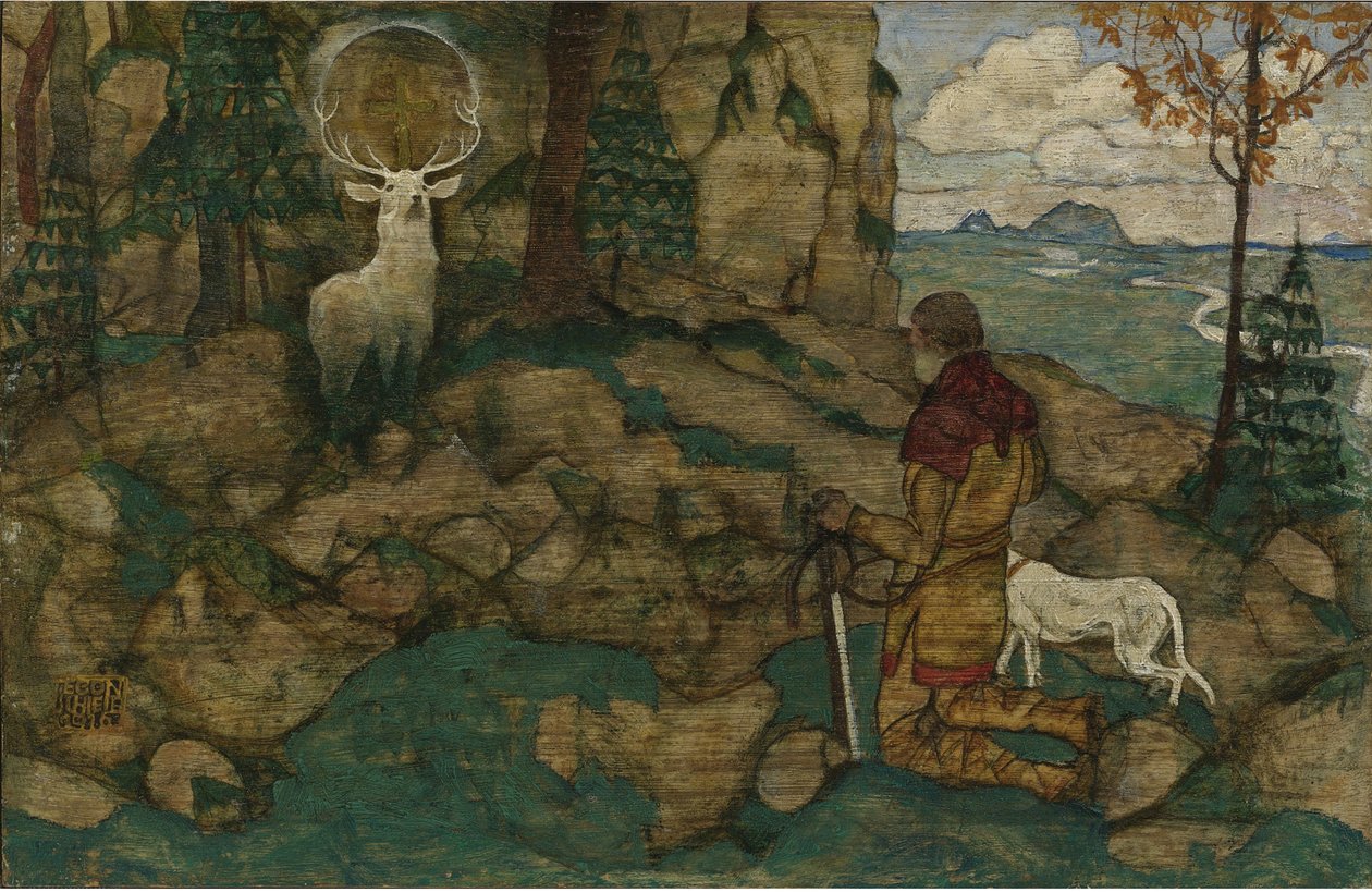The Vision of Saint Hubert by Egon Schiele