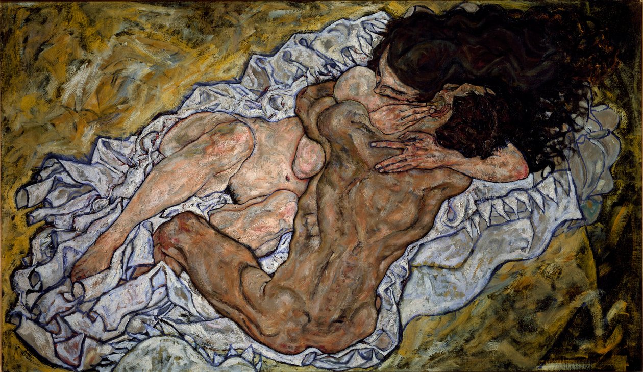 The Embrace by Egon Schiele