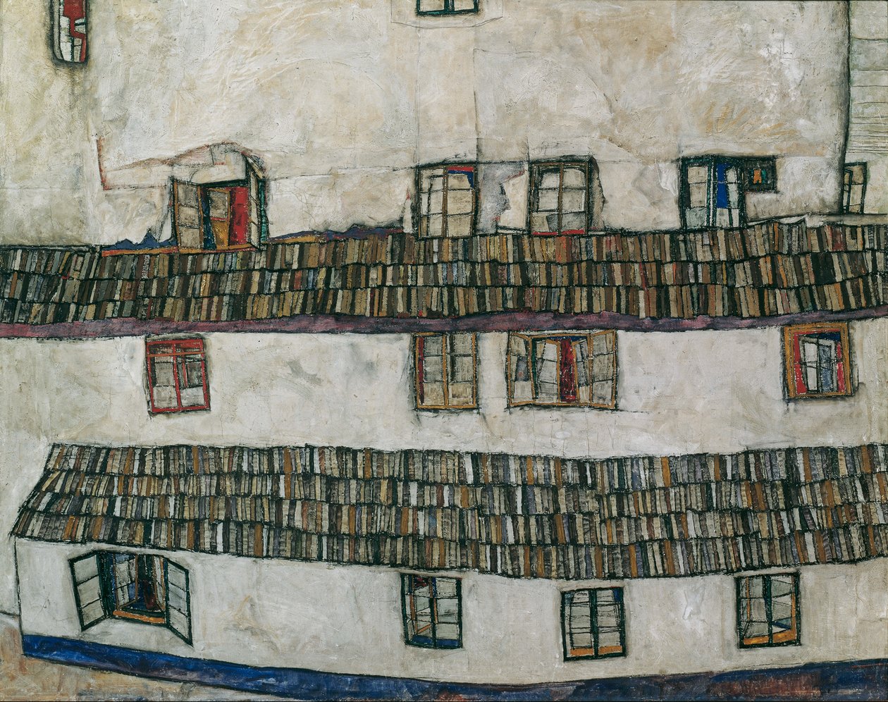 Windows Facade of a House, 1914 by Egon Schiele