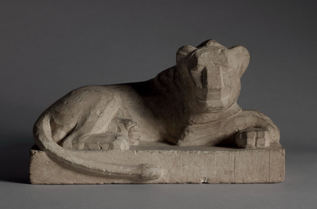 Statuette of a Lion by Egyptian 30th Dynasty