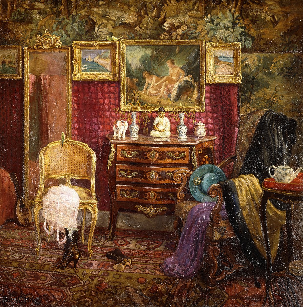 An Interior of a Boudoir by Einar Wegener