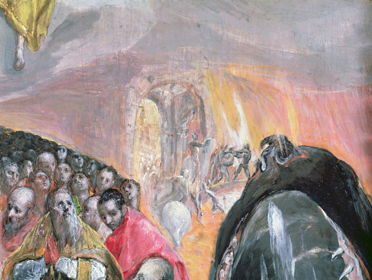 The Adoration of the Name of Jesus, c.1578 (detail) by El Greco