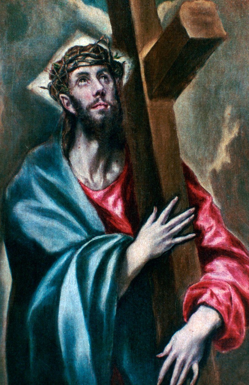 Christ Clasping the Cross by El Greco