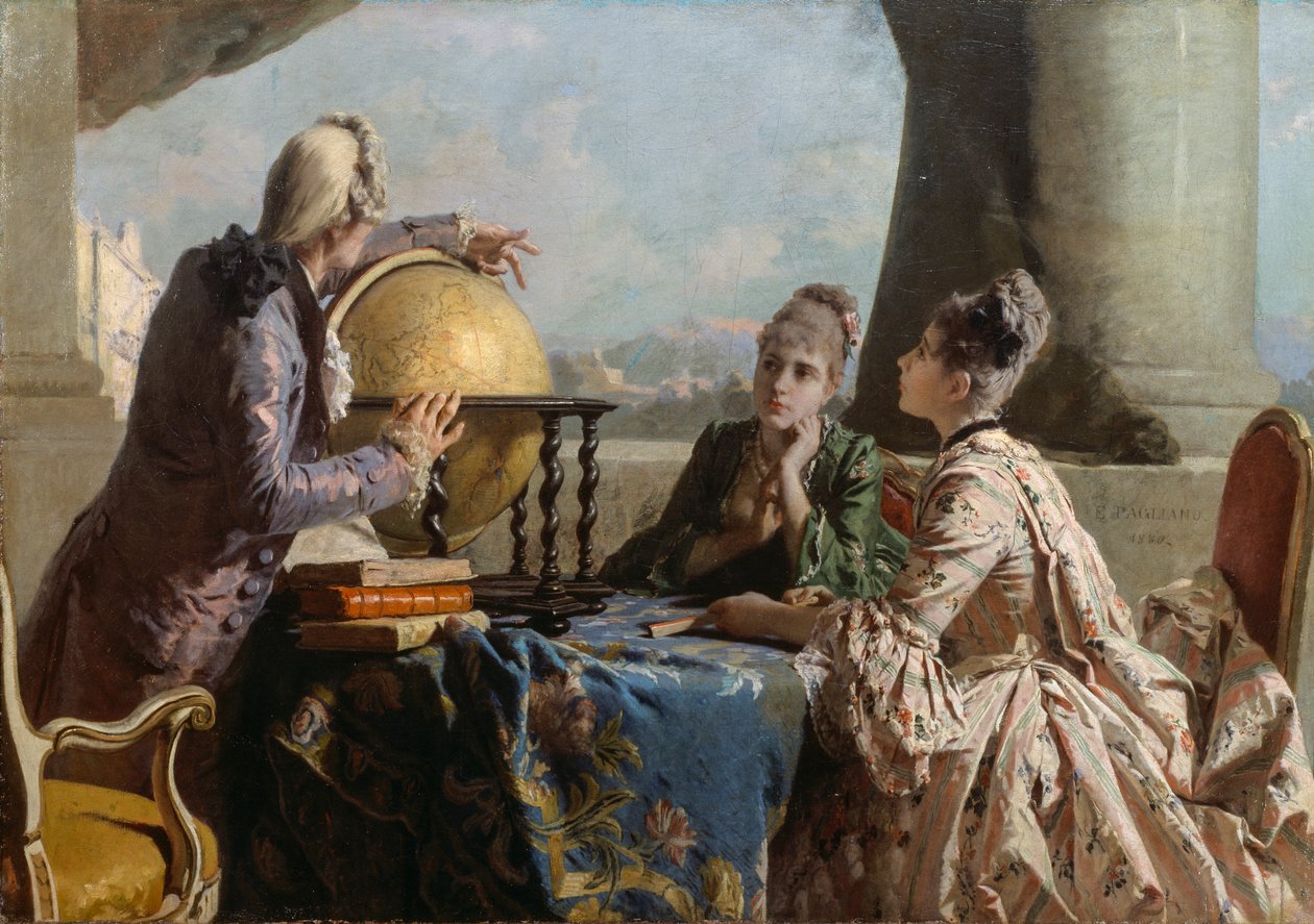 The Geography Lesson by Eleuterio Pagliano