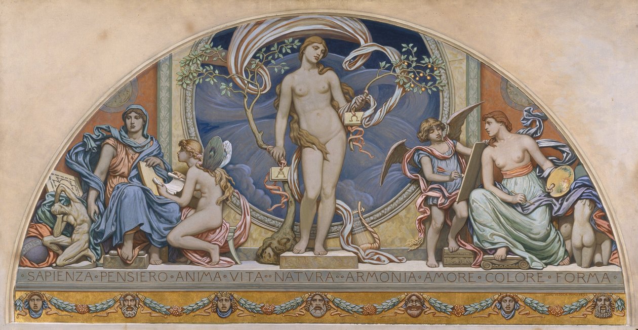 Rome Representative of the Arts by Elihu Vedder