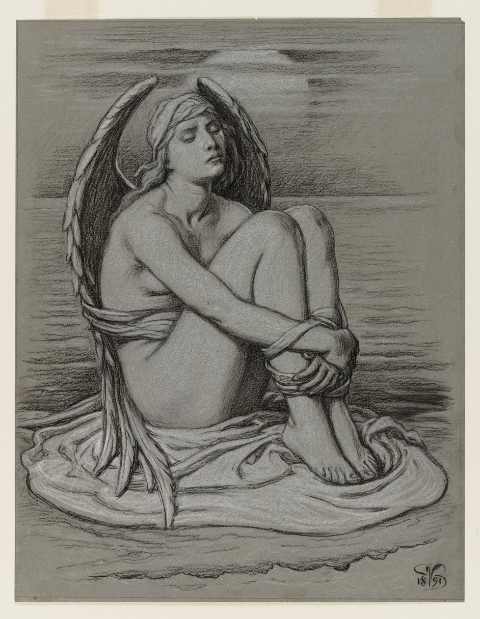 Bound Angel by Elihu Vedder