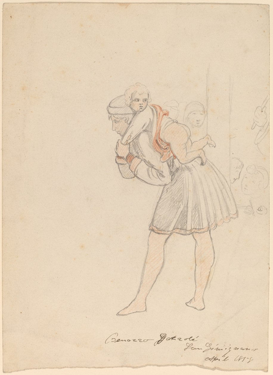 Study after Gozzoli by Elihu Vedder