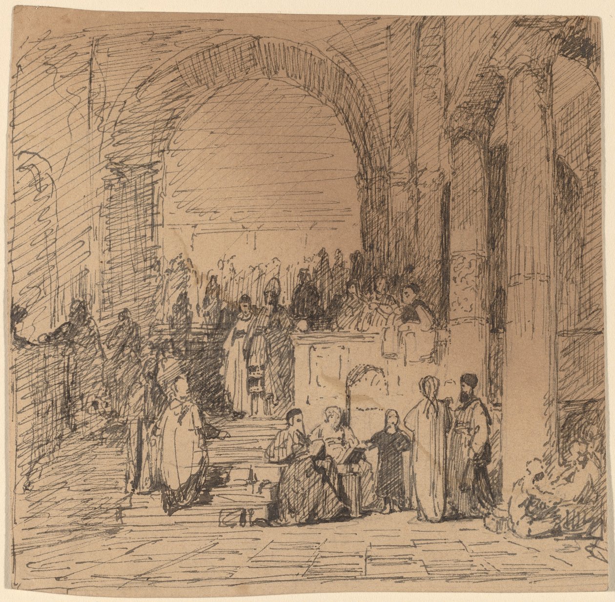 Study after Old Master by Elihu Vedder